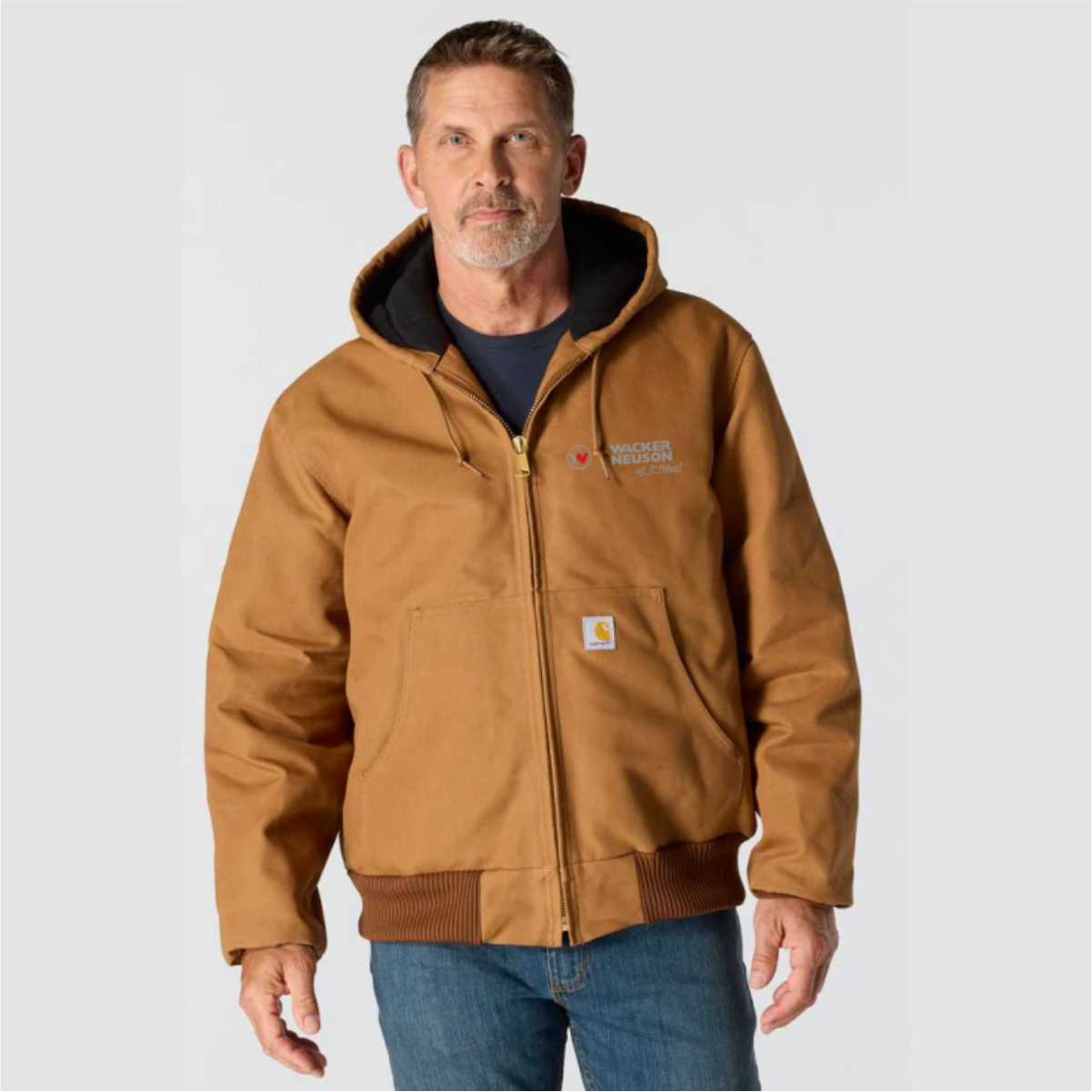 Carhartt Loose Fit Firm Duck Active Jacket - Brown, M