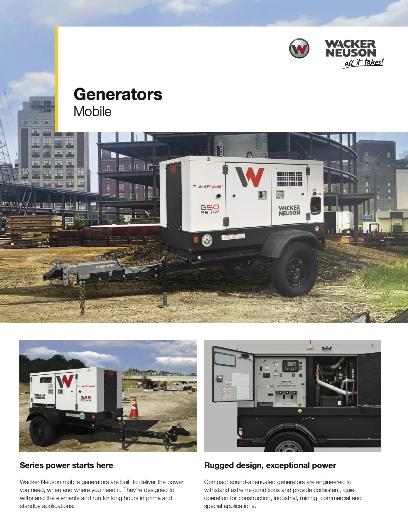Generators - Mobile