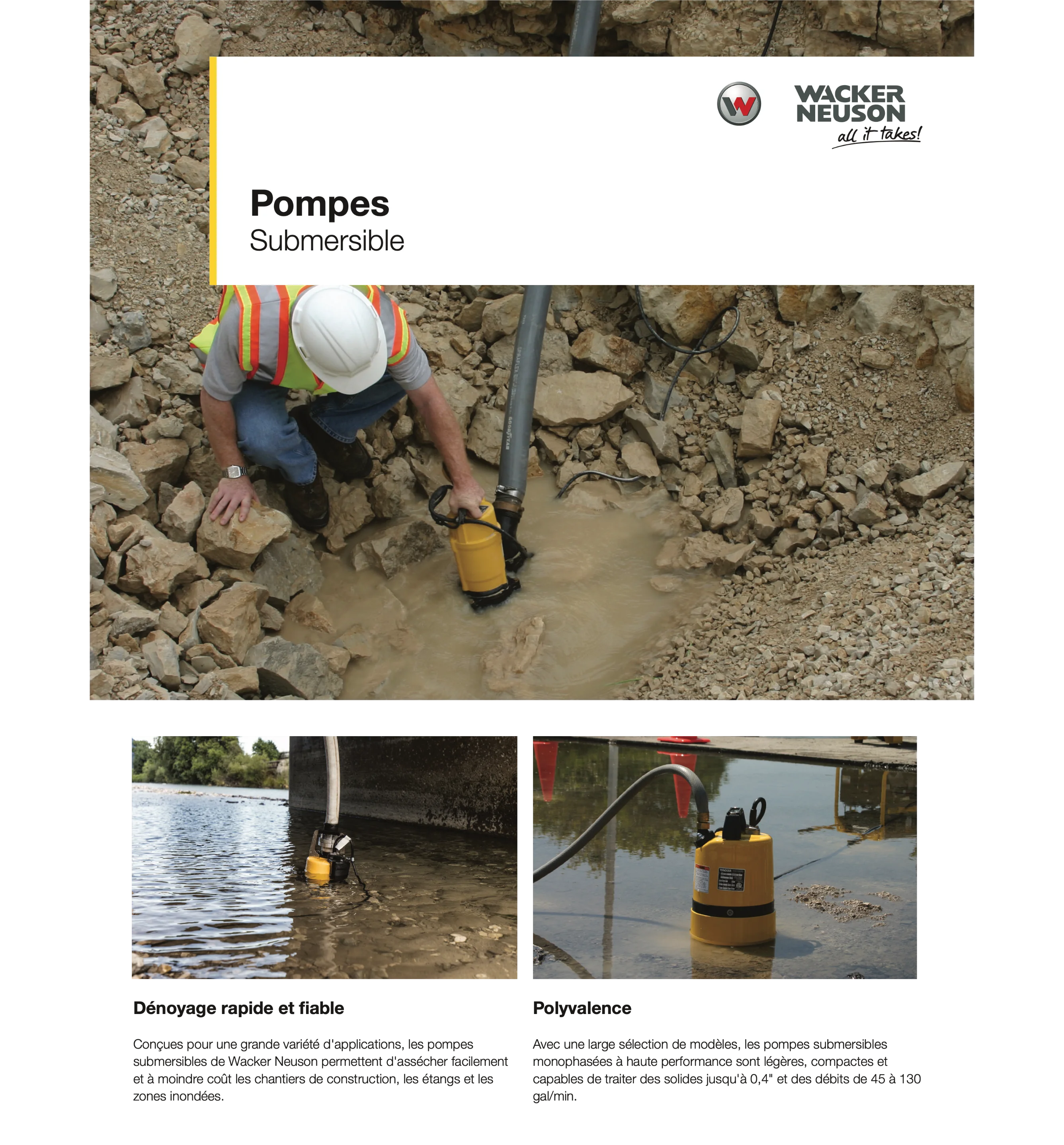 Pompes - Submersible